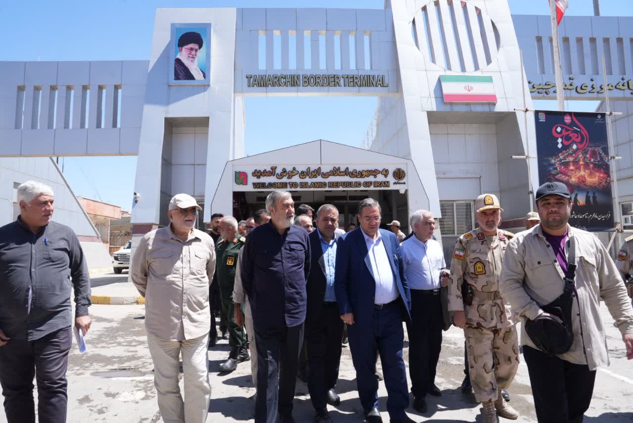 بازدید اعضا و رئیس کمیسیون امنیت ملی مجلس شورای اسلامی از پایانه مرزی تمرچین در آذربایجان غربی