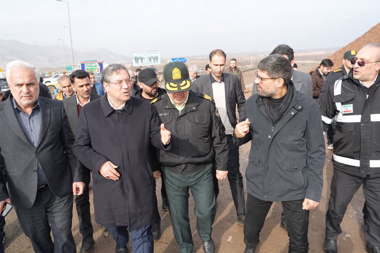 بازدید استاندار آذربایجان‌غربی از محور سه‌راهی ایواوغلی تا گیت ورودی منطقه آزاد ماکو + تصاویر