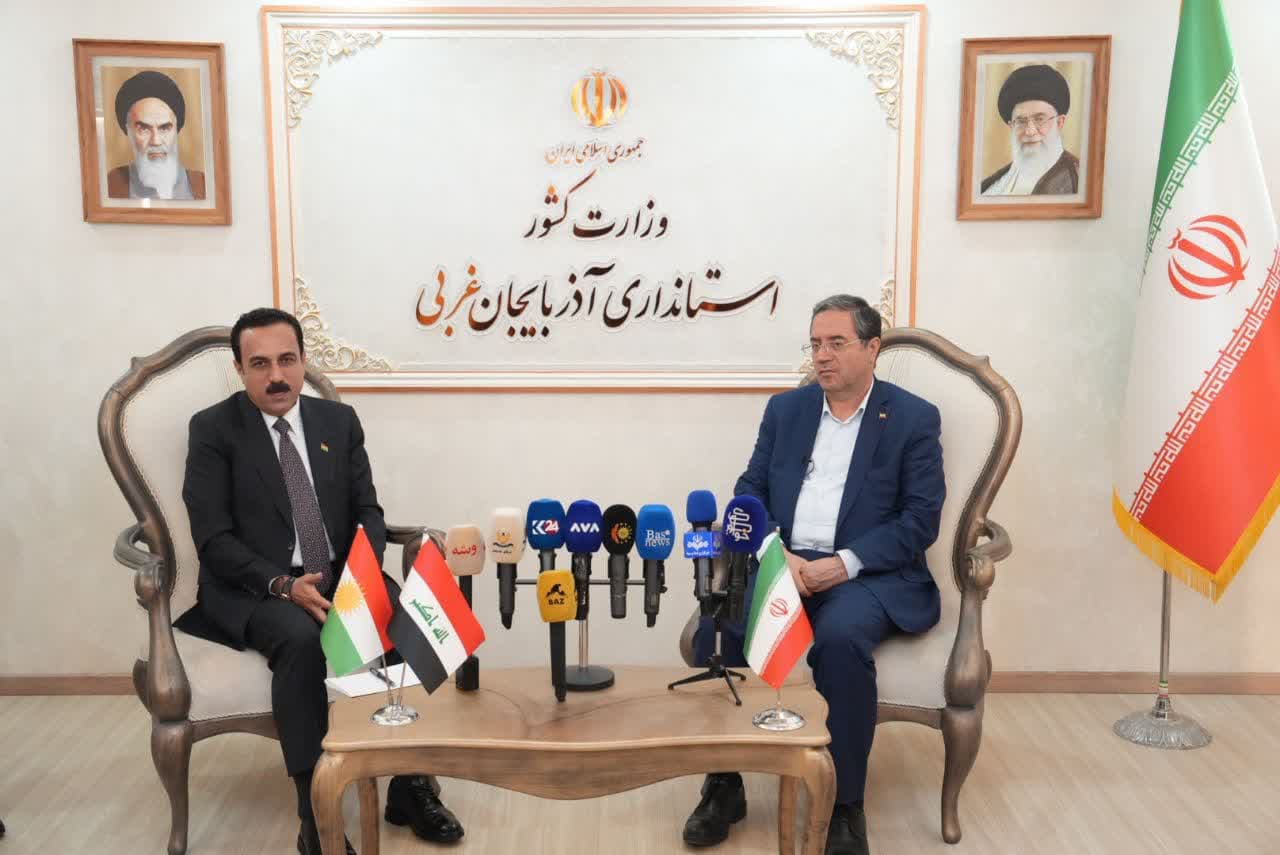 گفتگوی خبری استاندار آذربایجانغربی و استاندار اربیل اقلیم کردستان عراق
