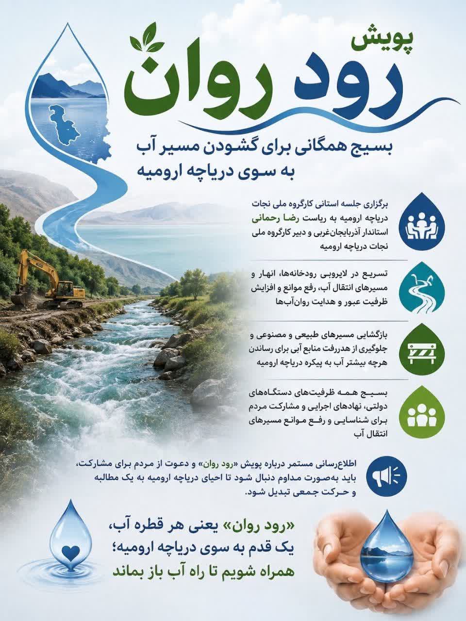 بسیج همگانی برای گشودن مسیر آب به سوی دریاچه ارومیه