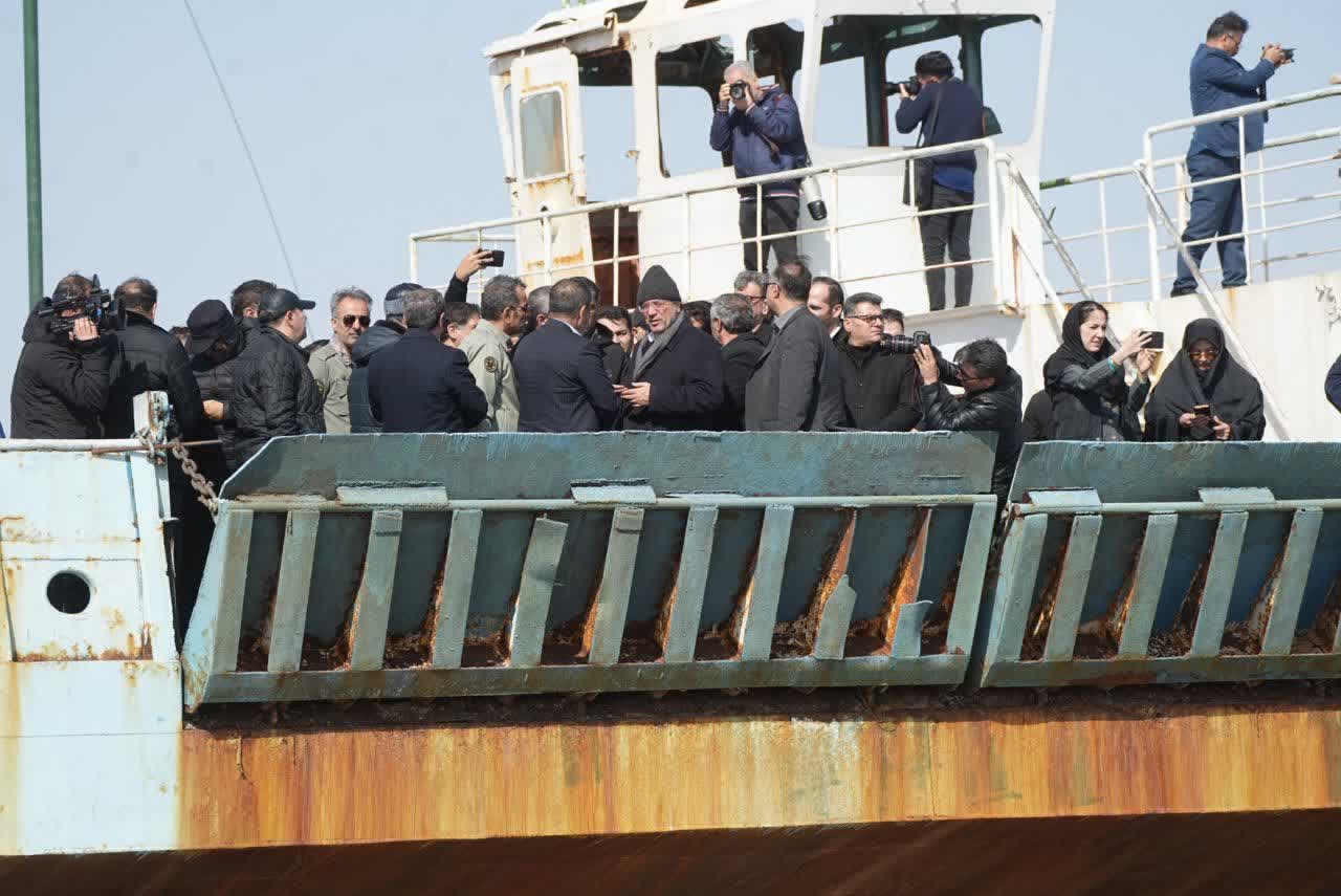 بازدید استاندار آذربایجان‌غربی از دریاچه ارومیه + تصاویر