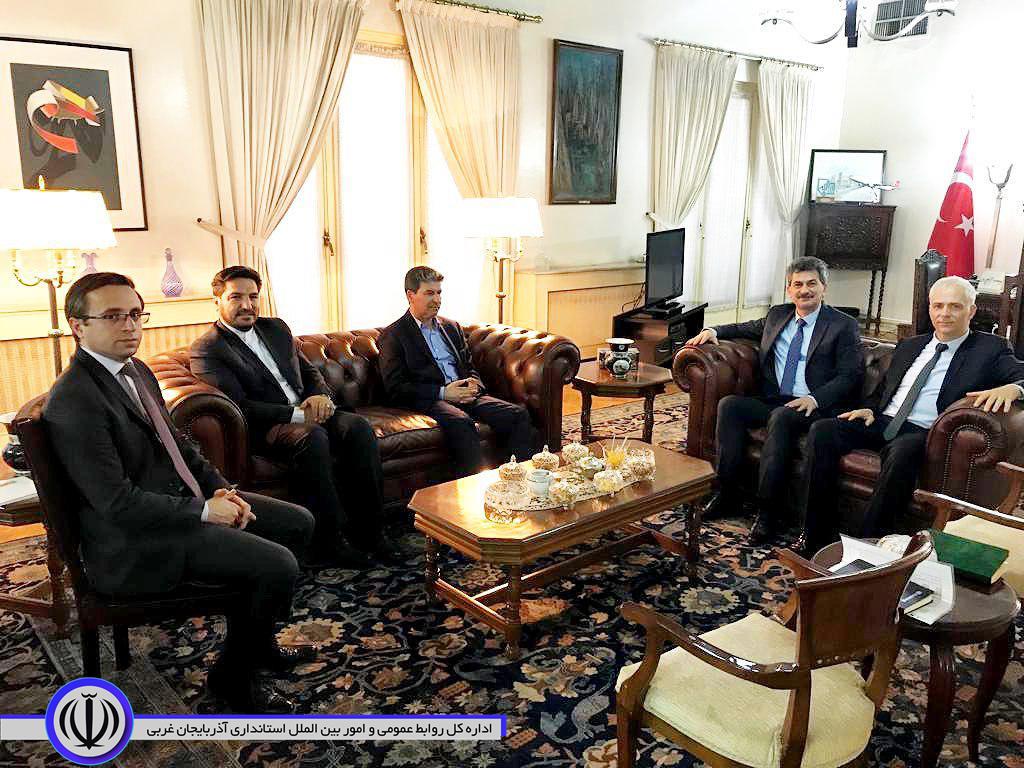دیدار محمد مهدی شهریاری استاندار آذربایجان غربی با دریا اورس سفیر ترکیه در ایران