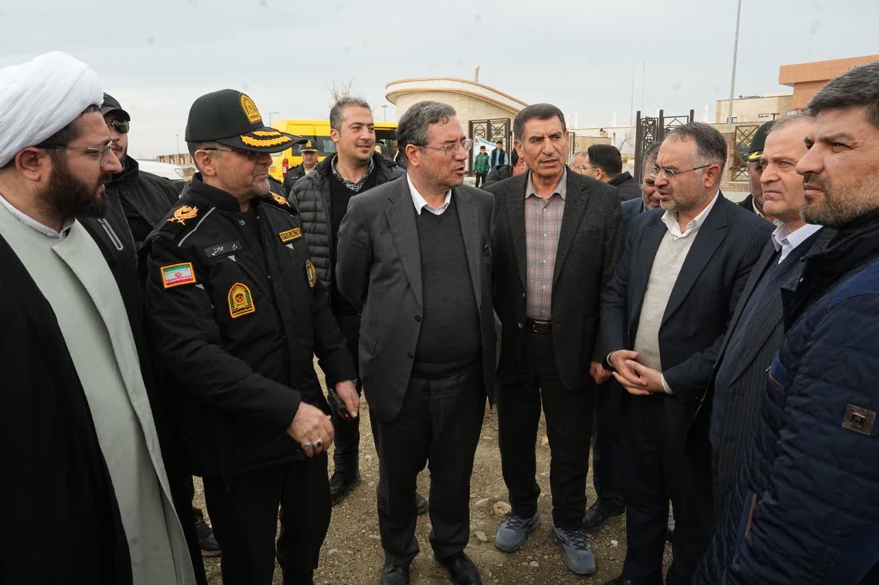 بازدید استاندار آذربایجان‌غربی از پروژه مرکز لجستیک و بندر خشک شهرستان نقده + تصاویر