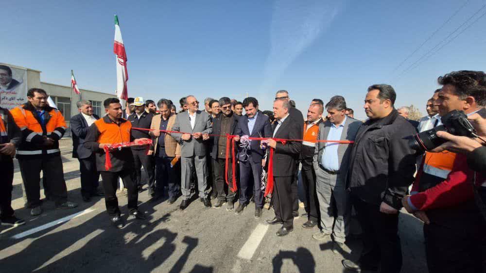 افتتاح پروژه راهسازی شهرستان نقده