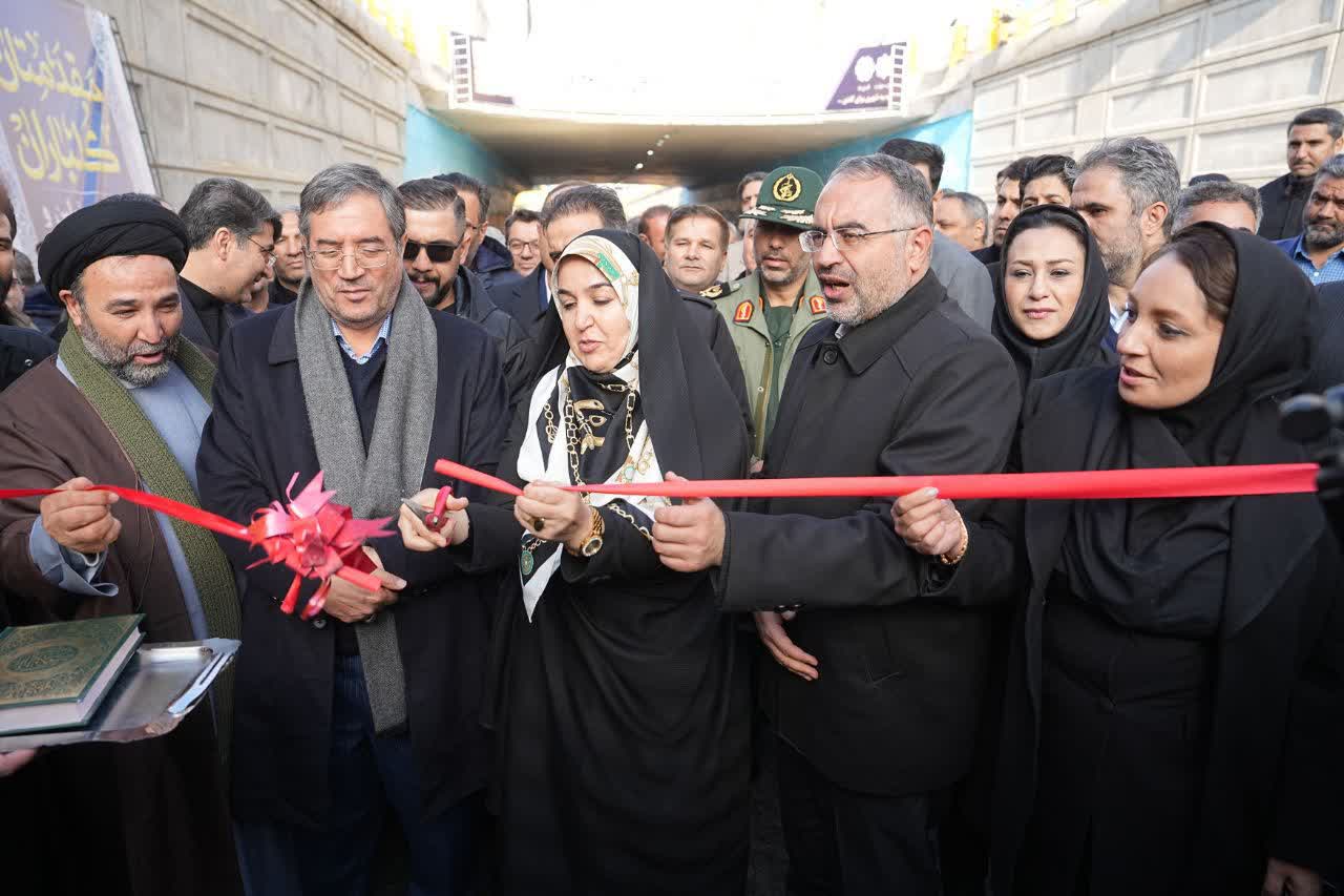 برگزاری آیین افتتاح پروژه زیرگذر شیخ صفی‌الدین اورموی در ارومیه + تصاویر