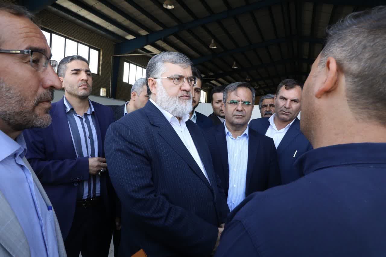 بازدید استاندار آذربایجان غربی از واحدهای تولیدی و صنعتی شهرستان میاندوآب + تصاویر