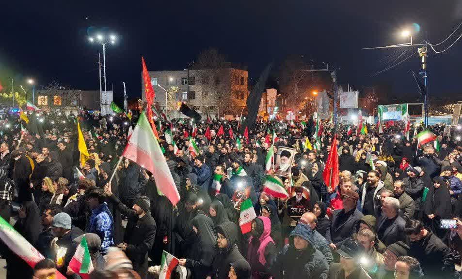 برگزاری آیین شهادت حضرت امام خامنه‌ای در ارومیه + تصاویر