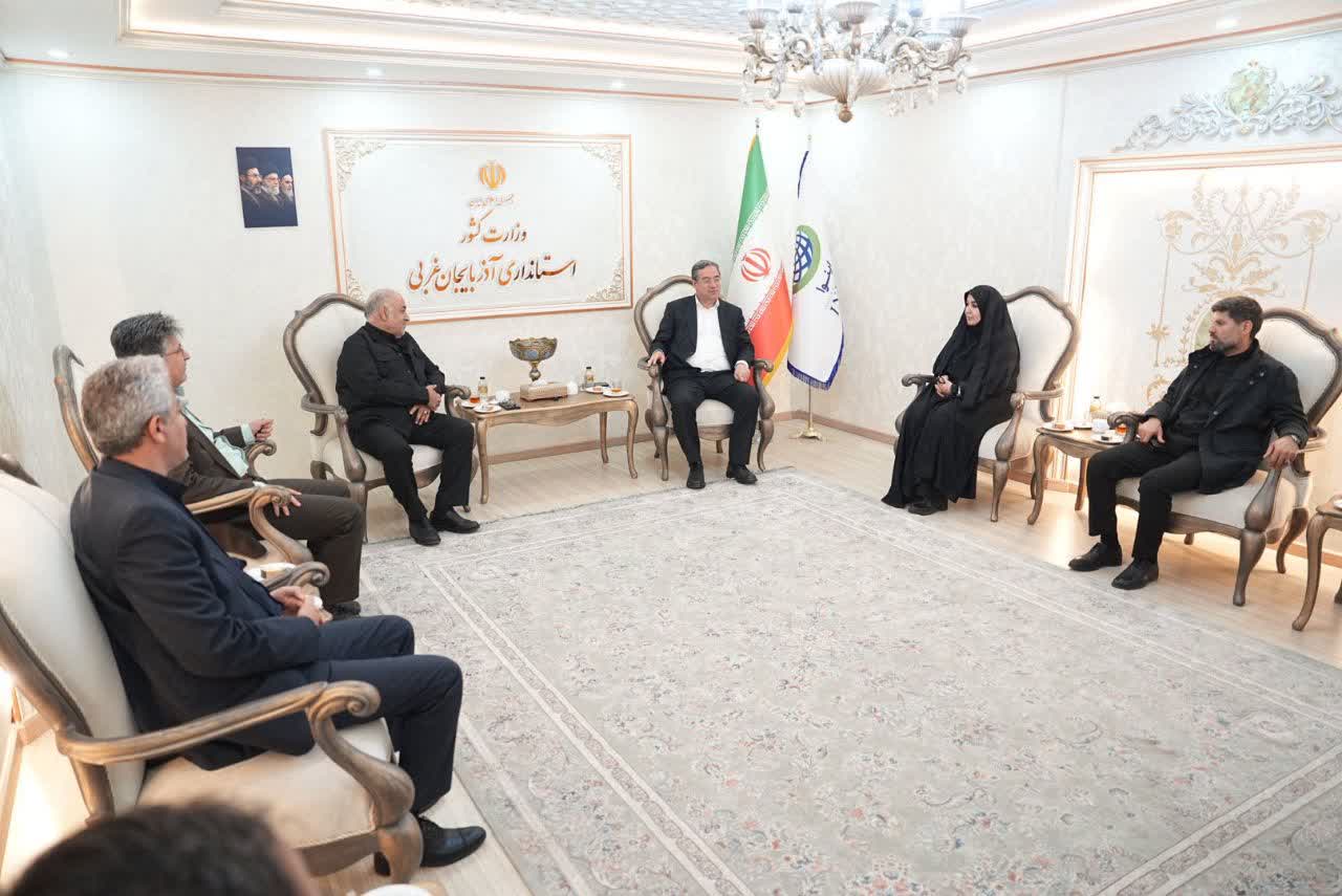 دیدار معاون وزیر راه و شهرسازی با استاندار آذربایجان‌غربی + تصاویر