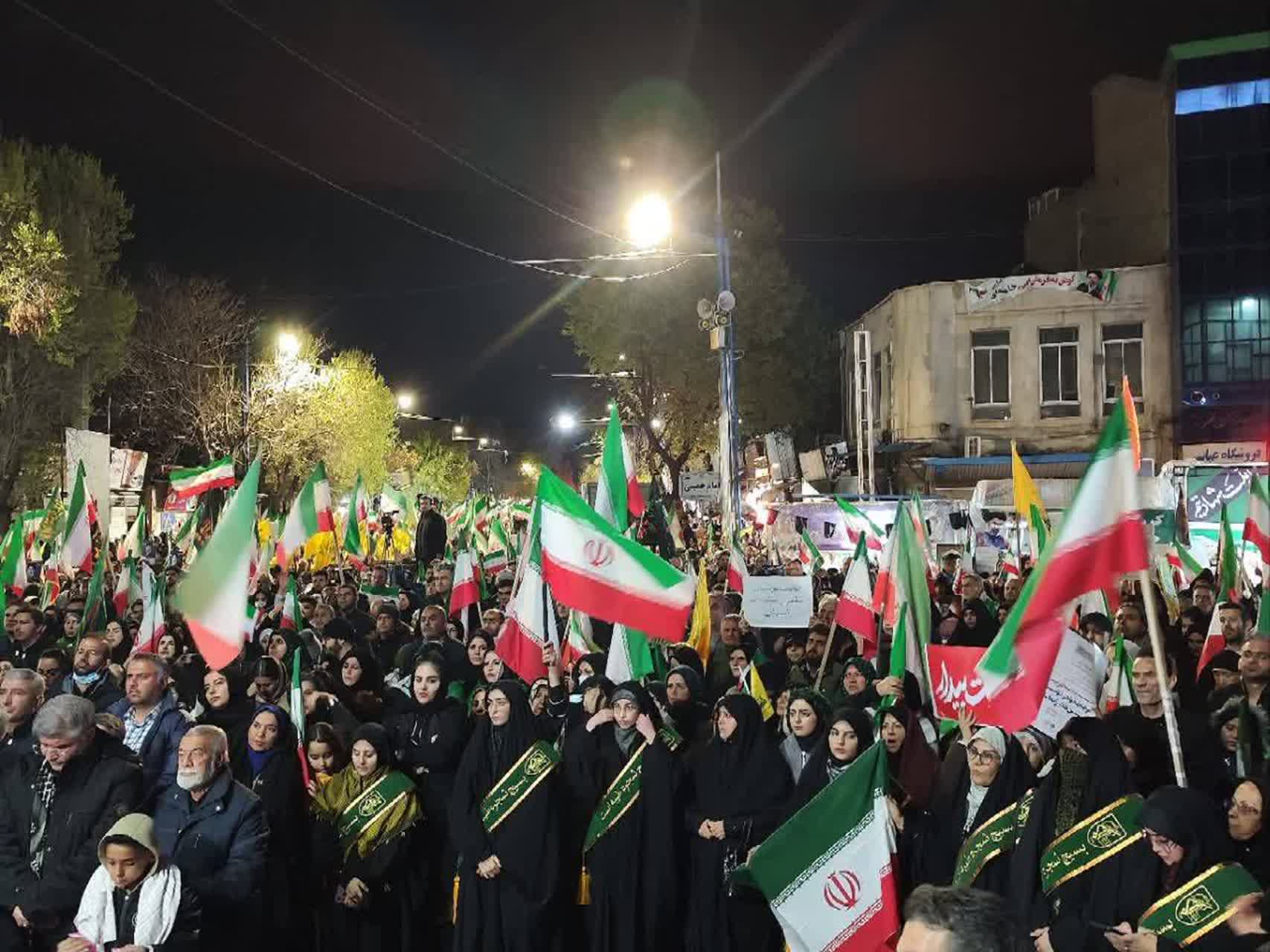 تداوم مقاومت و حضور آگاهانه مردم در خیابان پایه گذار امنیت استان + تصاویر