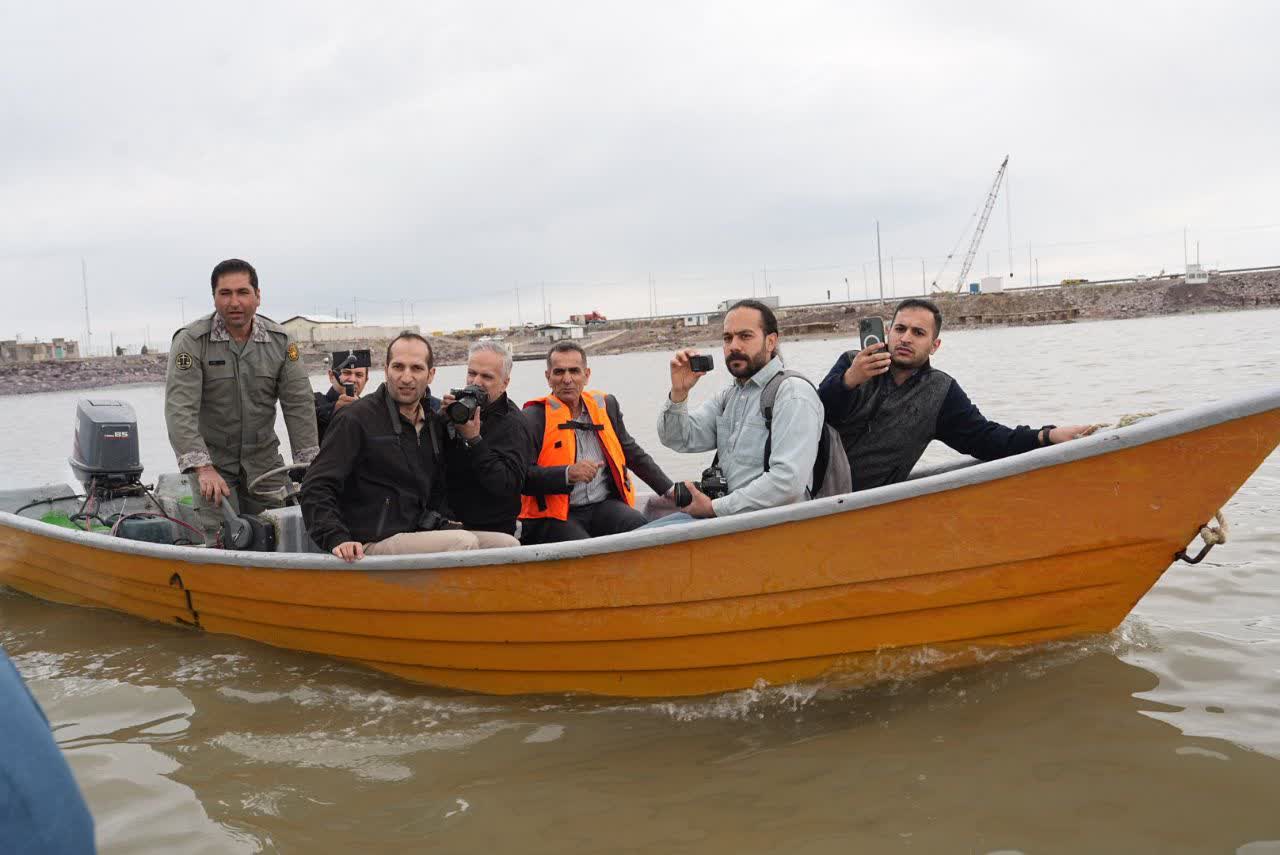 آلبوم تصویری / بازدید معاون رئیس‌جمهور و استاندار آذربایجان‌غربی از دریاچه ارومیه