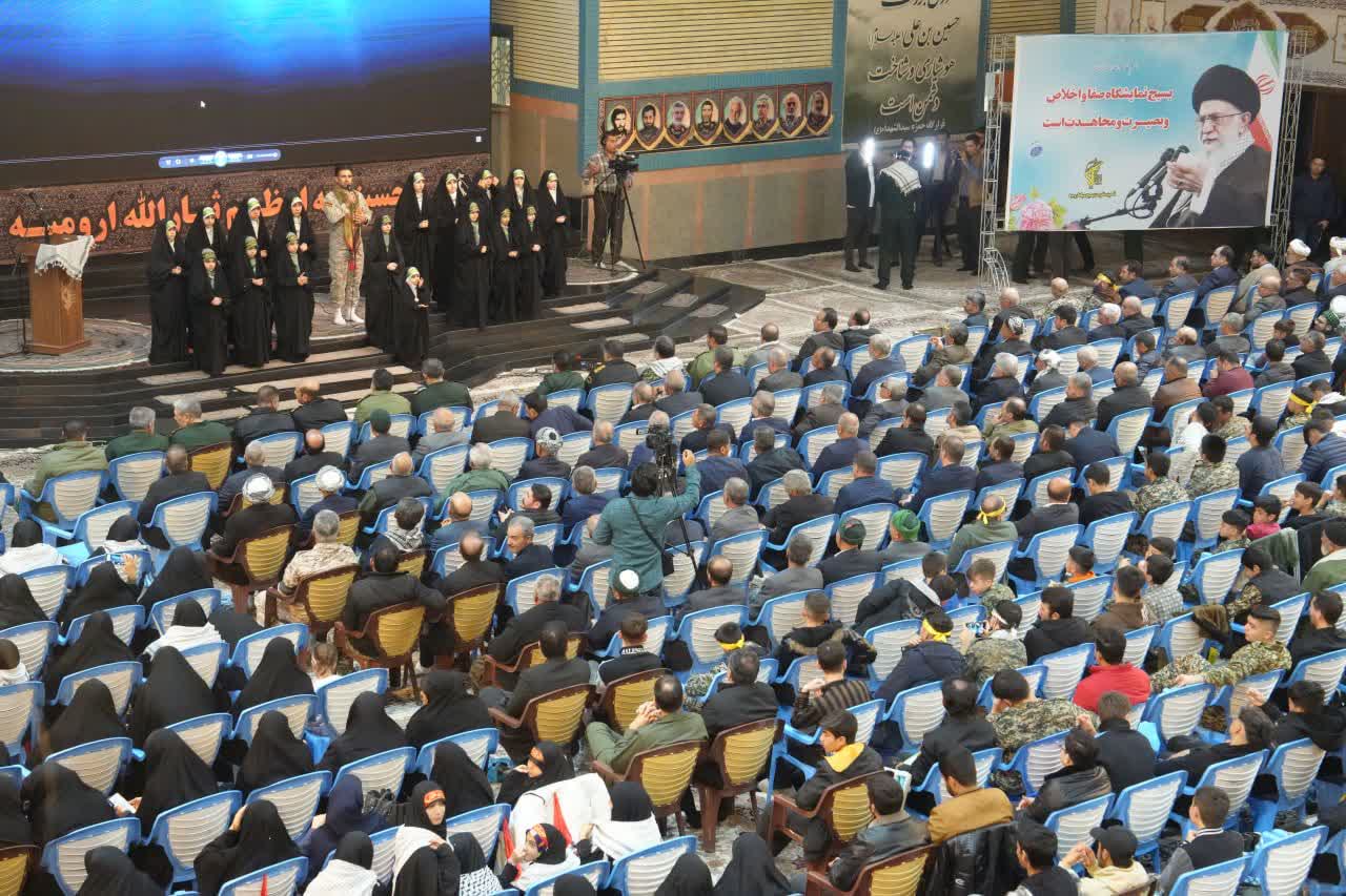 برگزاری همایش اقتدار بسیجیان در ارومیه + تصاویر