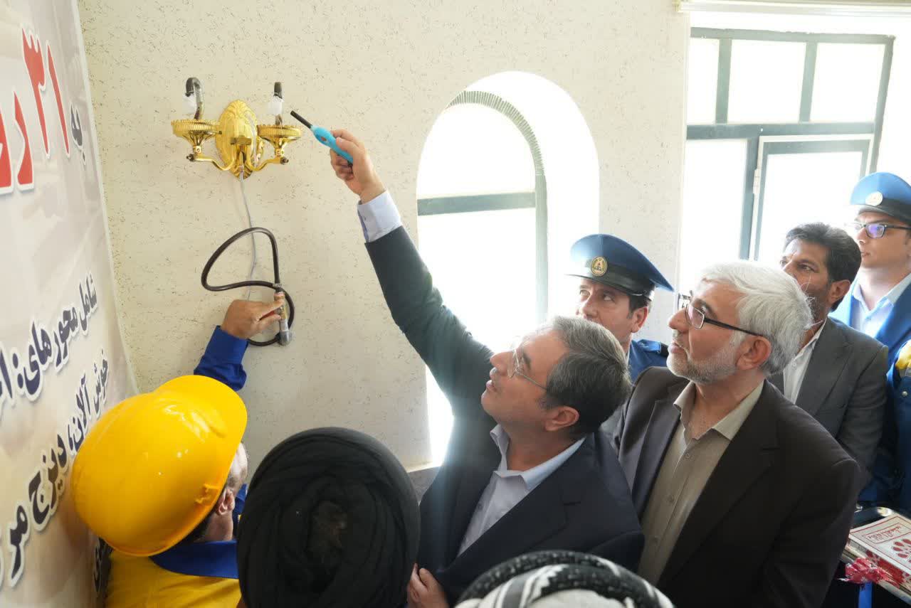 بهرهبرداری از پروژه گازرسانی به 31 روستای ارومیه + تصاویر