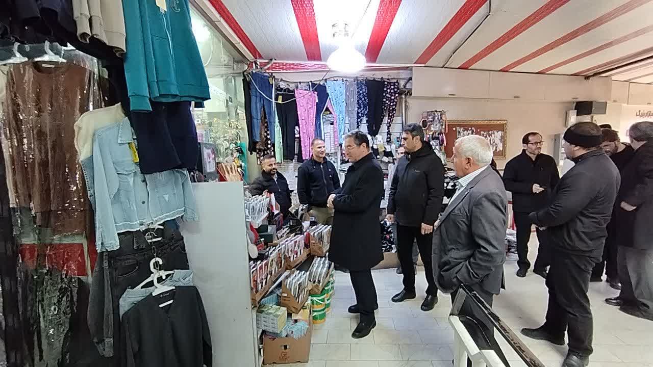بازدید استاندار آذربایجان‌غربی از بازار ارومیه + تصاویر