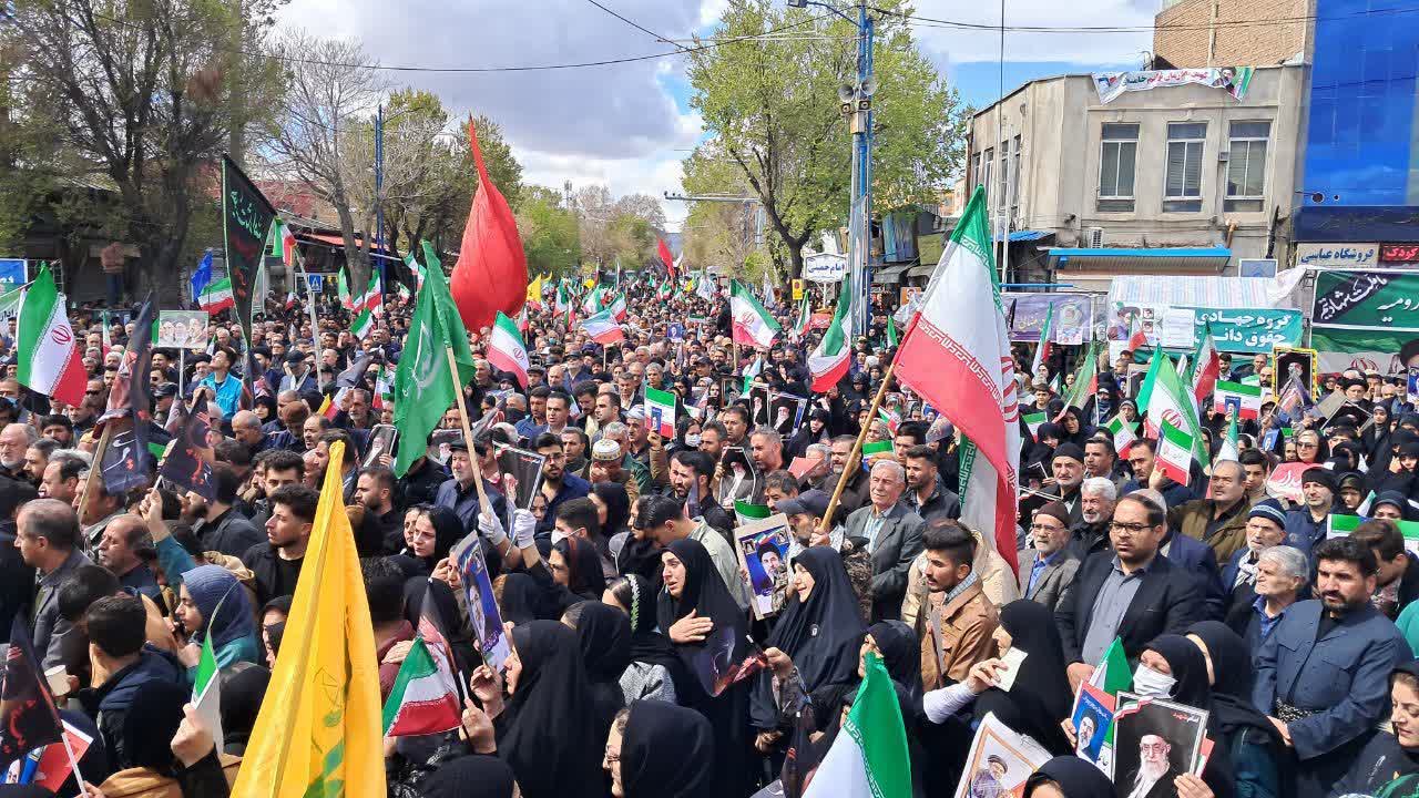 آلبوم تصویری / خروش یکپارچه مردم و مسئولان آذربایجان‌غربی در اربعین شهادت قائد امت اسلامی