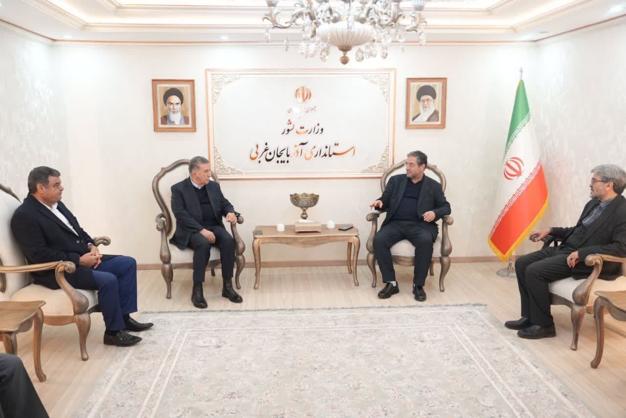 دیدار رئیس اتاق بازرگانی، صنایع، معادن و کشاورزی ایران با استاندار آذربایجانغربی + تصاویر