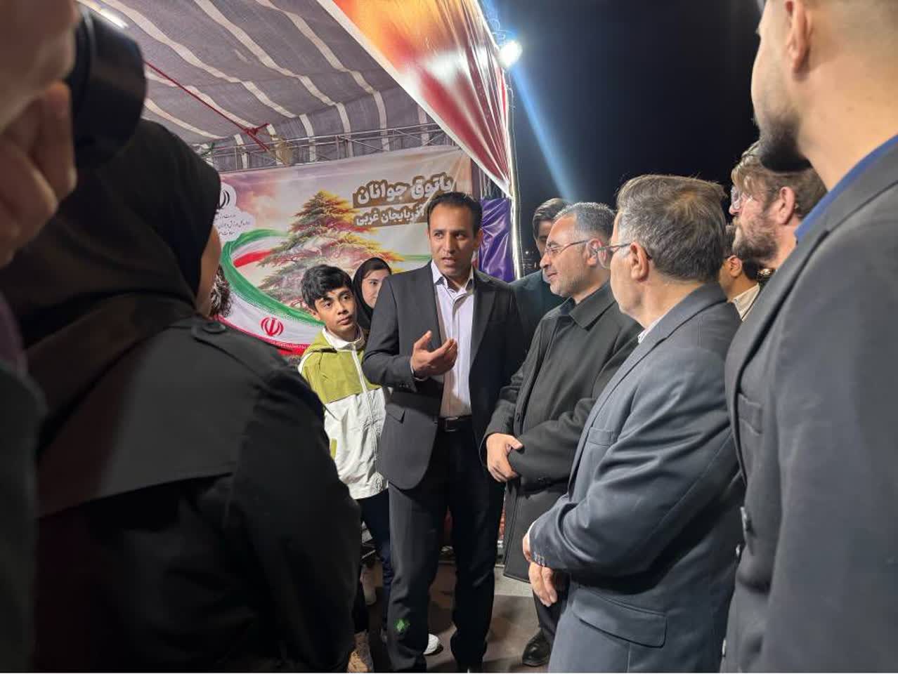 حضور معاون استاندار آذربایجان غربی در موکب جوانان، تشکل ها و سازمانهای مردم نهاد اداره کل ورزش و جوانان استان