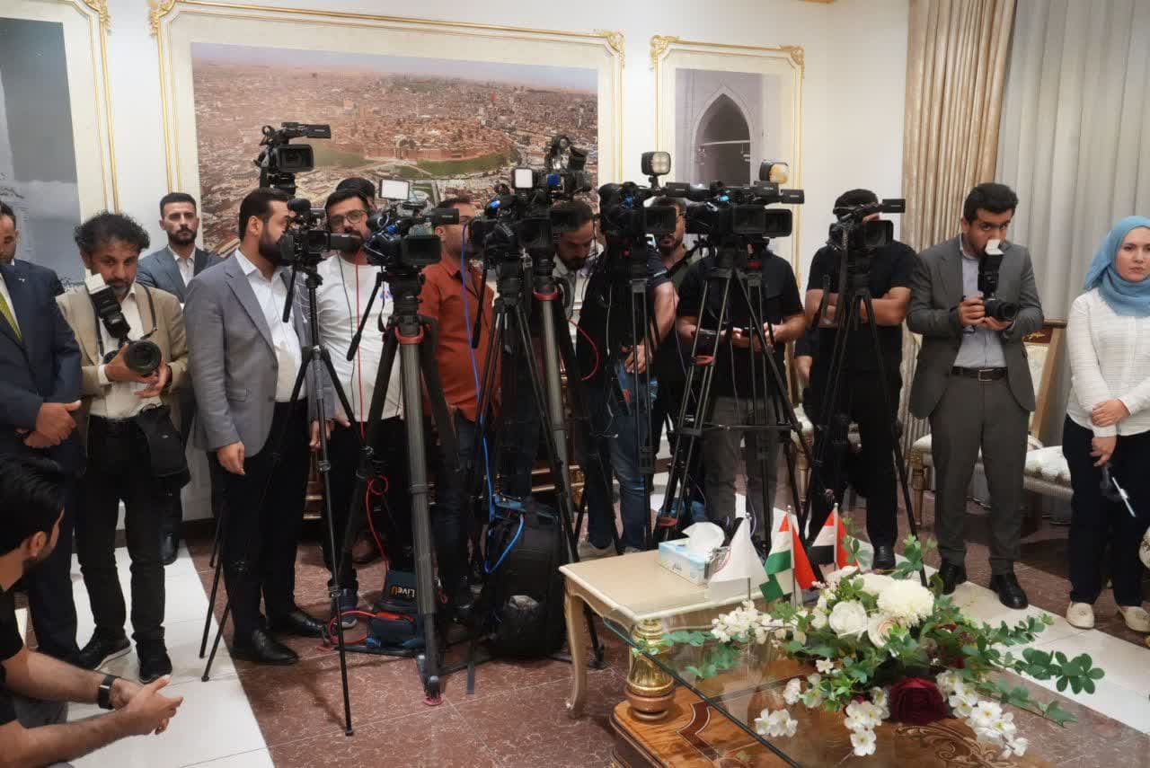 آلبوم تصویری / برگزاری نشست خبری استانداران آذربایجانغربی و اربیل اقلیم کردستان عراق