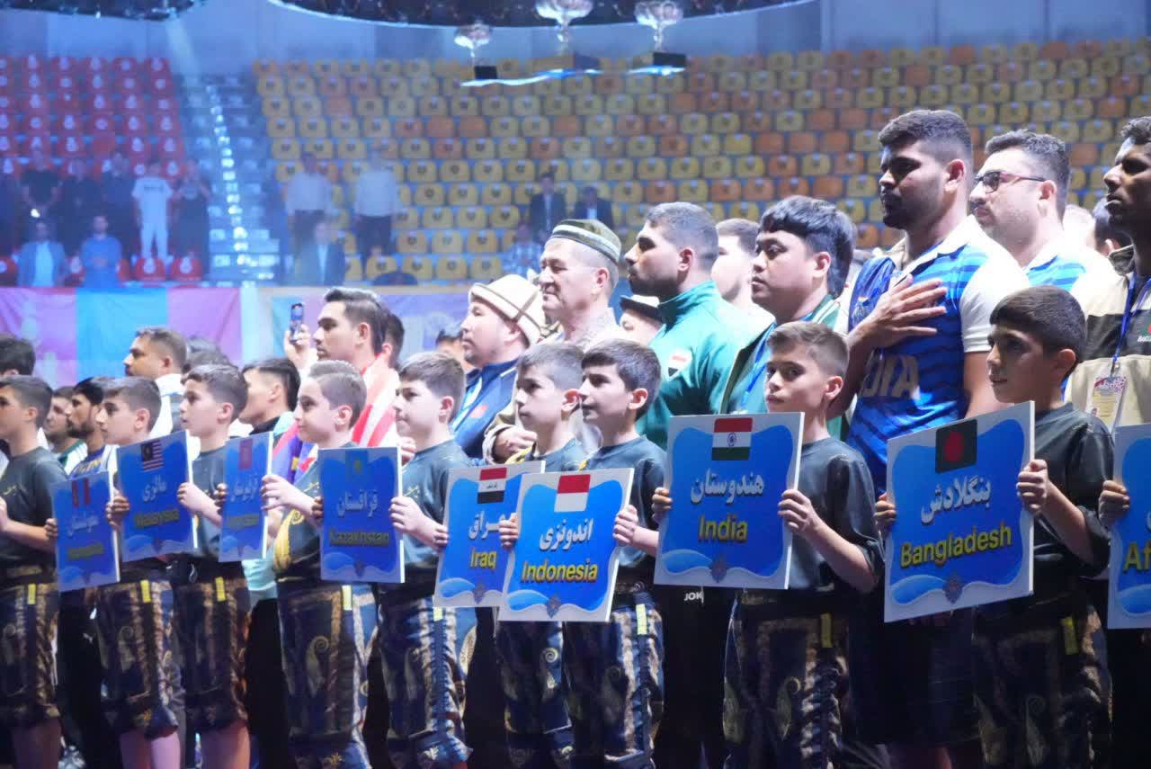 برگزاری مراسم افتتاحیه مسابقات ورزشهای زورخانهای و کشتی پهلوانی قهرمانی آسیا در ارومیه + تصاویر