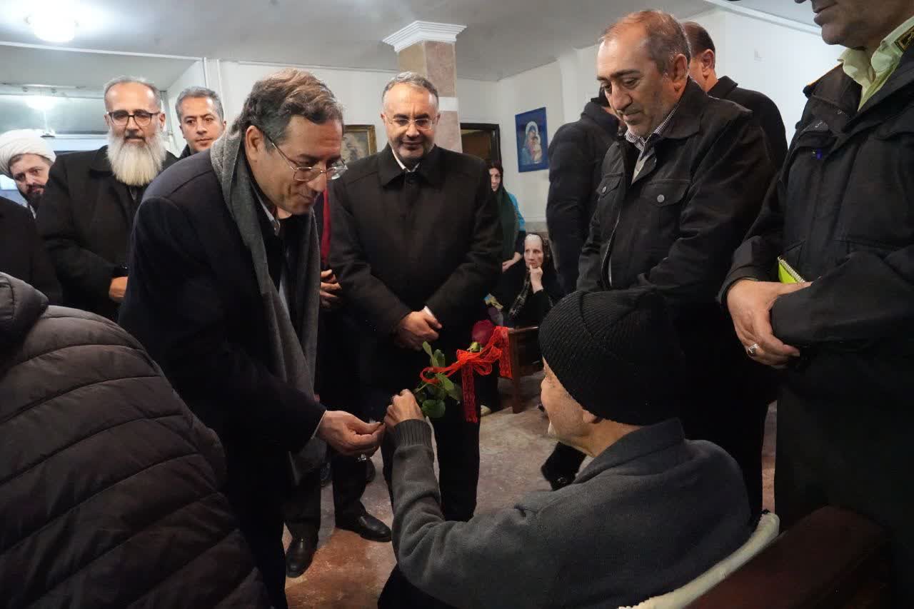 بازدید استاندار آذربایجان‌غربی از خانه سالمندان حضرت یوسف ارومیه + تصاویر