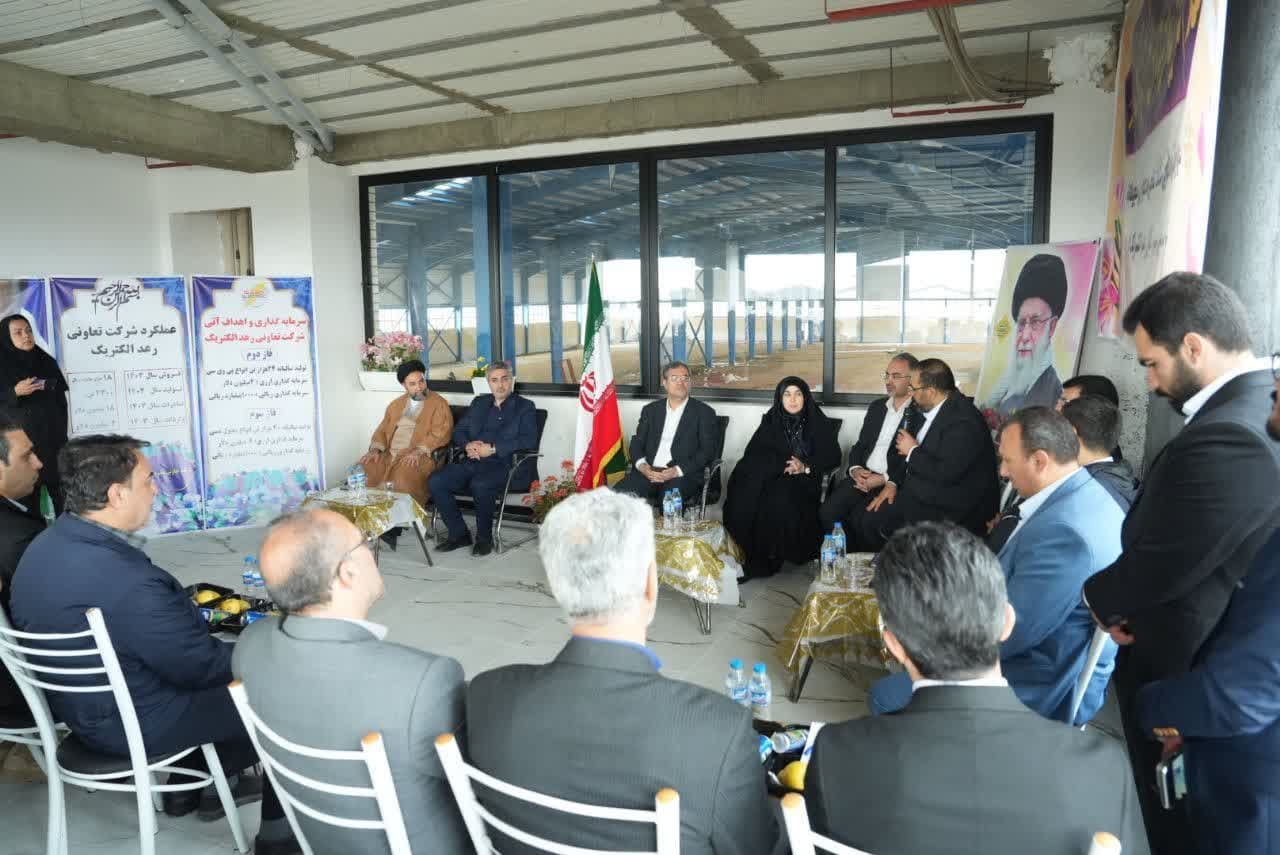 بازدید استاندار آذربایجانغربی از شرکت رعد الکتریک + تصاویر