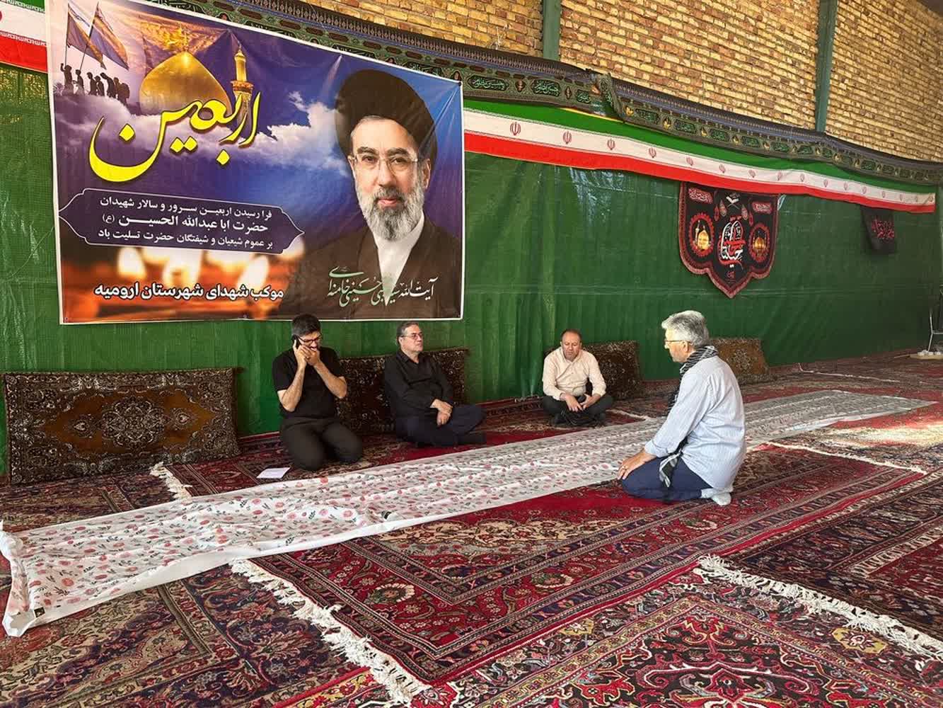 بازدید استاندار آذربایجانغربی از موکب شهدای ارومیه در منطقه رشکان