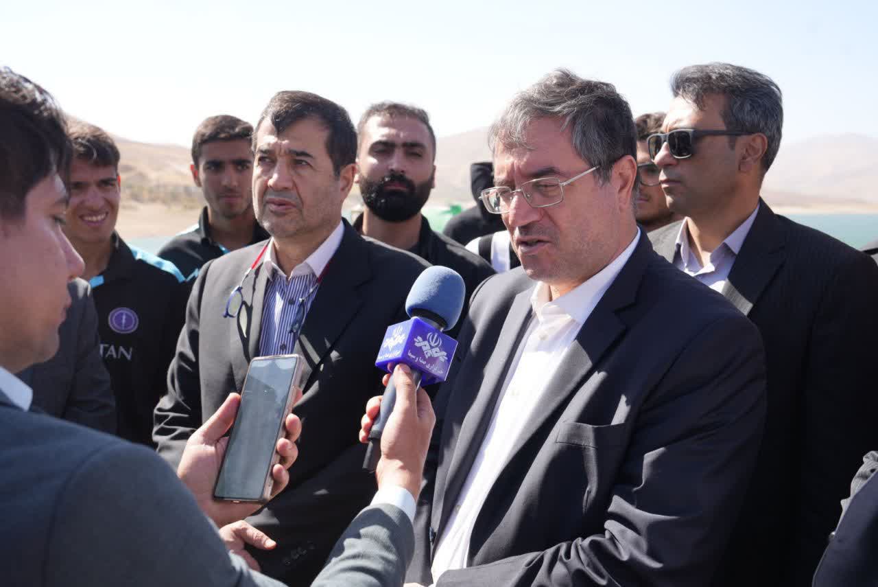 بازدید وزیر ورزش و جوانان از اردوی تیم ملی روئینگ در مهاباد + تصاویر