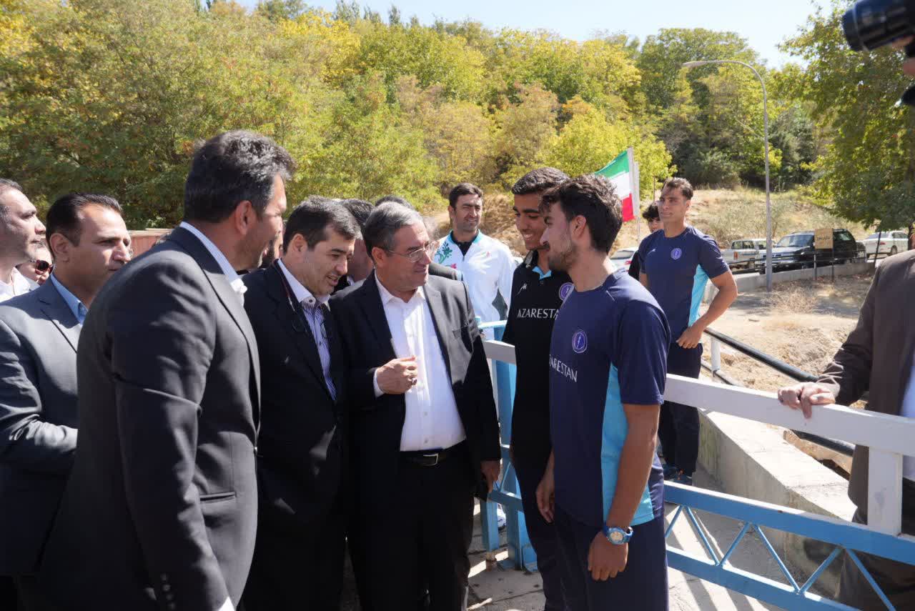 بازدید وزیر ورزش و جوانان از اردوی تیم ملی روئینگ در مهاباد + تصاویر