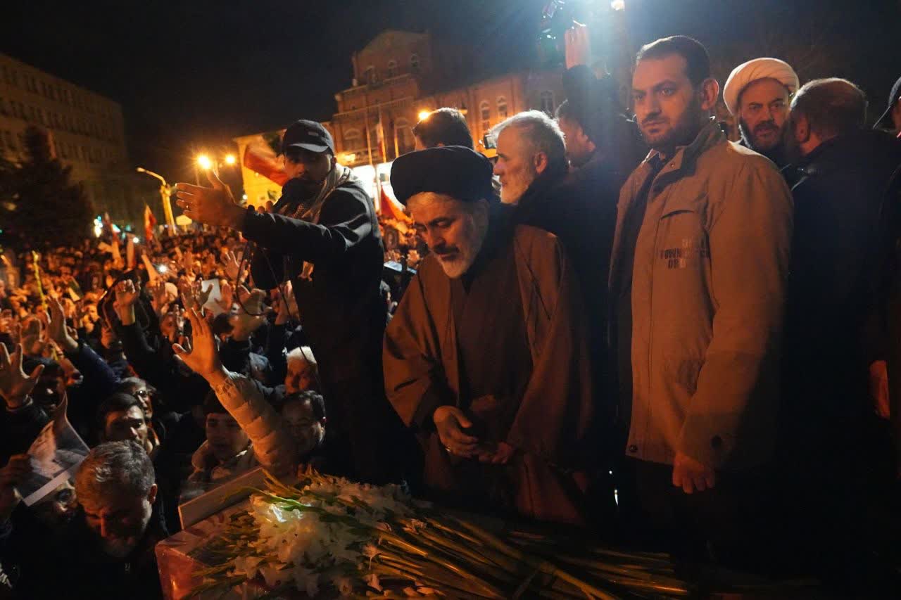 برگزاری آیین شهادت حضرت امام خامنه‌ای (قدس سره) و تشییع پیکر مطهر شهدای حافظان امنیت آذربایجان‌غربی + تصاویر