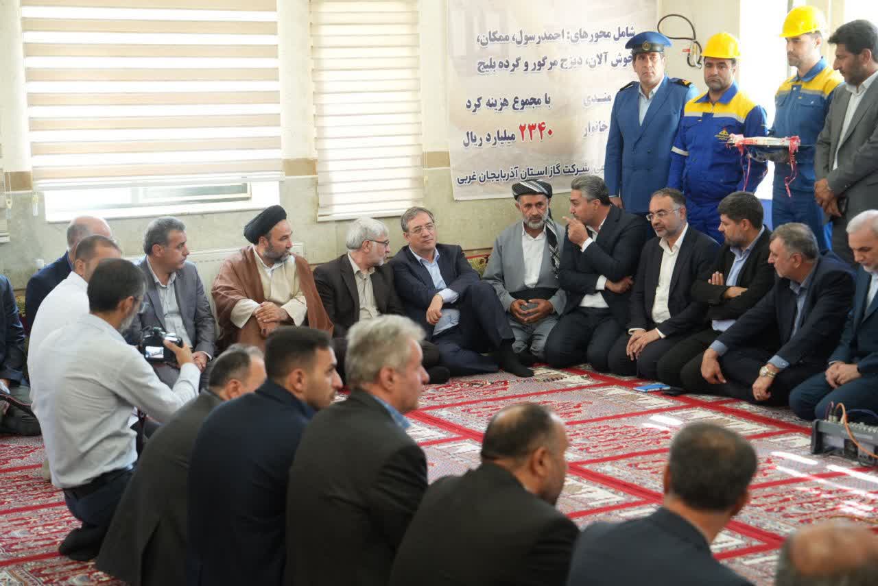 بهرهبرداری از پروژه گازرسانی به 31 روستای ارومیه + تصاویر