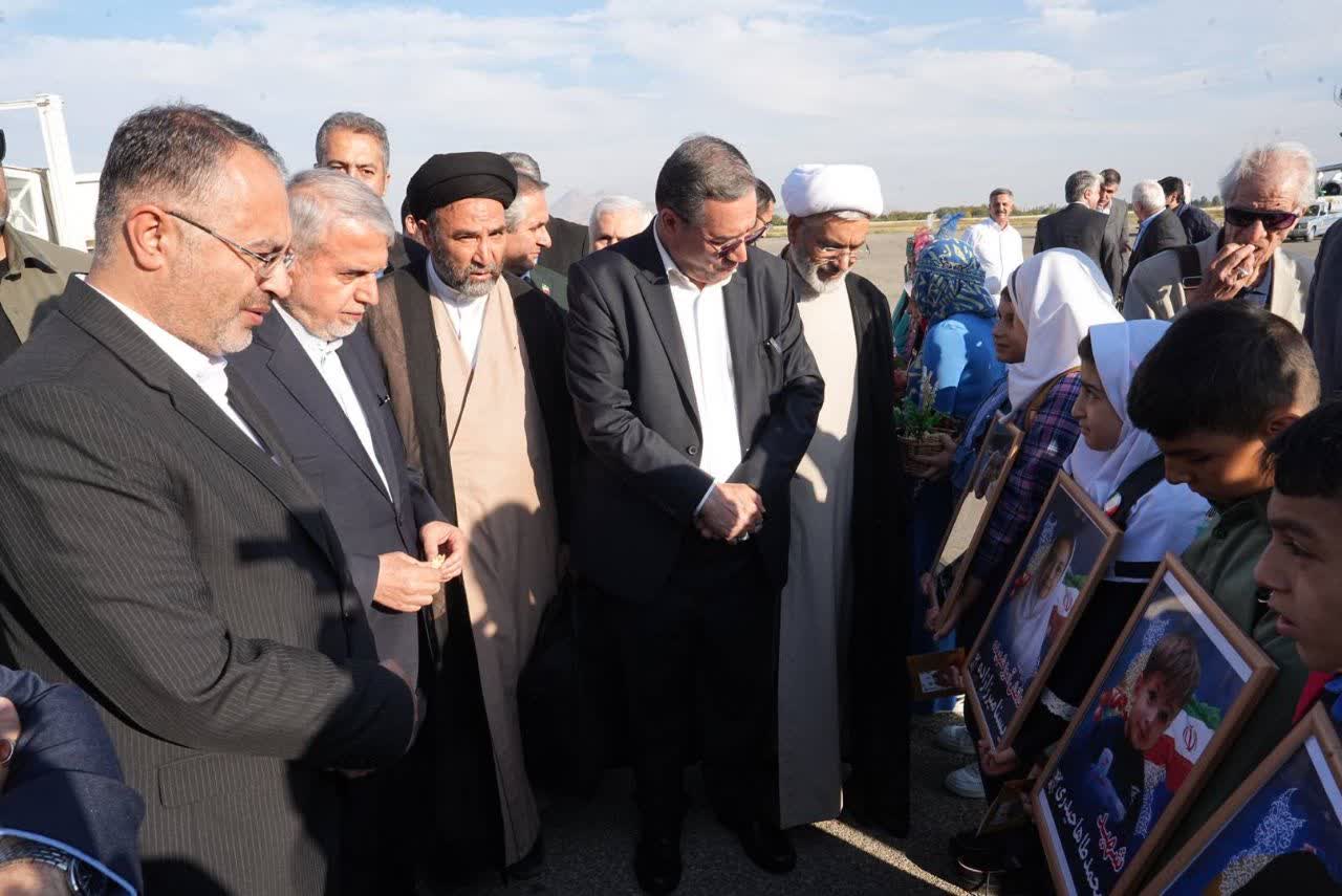 وزیر میراث فرهنگی وارد آذربایجانغربی شد + تصاویر