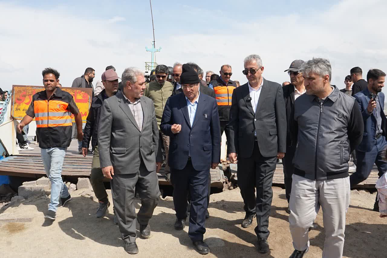 بازدید استاندار آذربایجانغربی از پل میانگذر شهید کلانتری و روند اجرای آزادراه ارومیه - تبریز + تصاویر