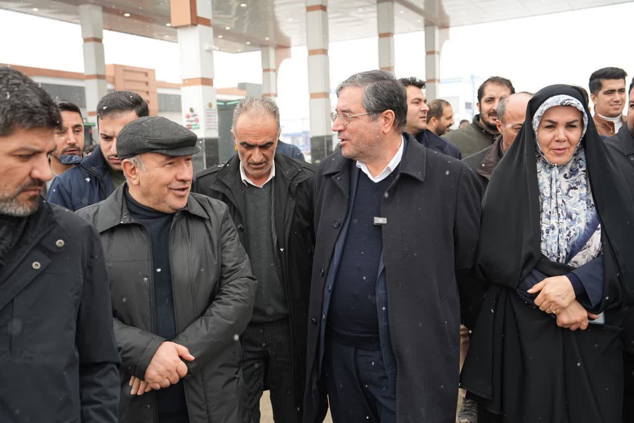 بازدید استاندار آذربایجان‌غربی از مجتمع خدمات رفاهی بین‌راهی و تیرپارک شرکت تجارت باختر آذربایجان + تصاویر