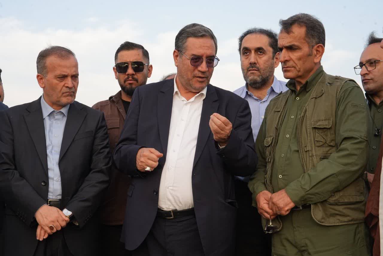 بازدید استاندار آذربایجانغربی از سد و تالاب حسنلو + تصاویر