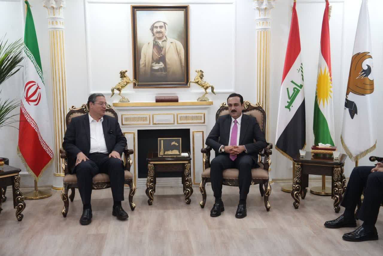 دیدار استاندار آذربایجانغربی با استاندار اربیل اقلیم کردستان عراق + تصاویر