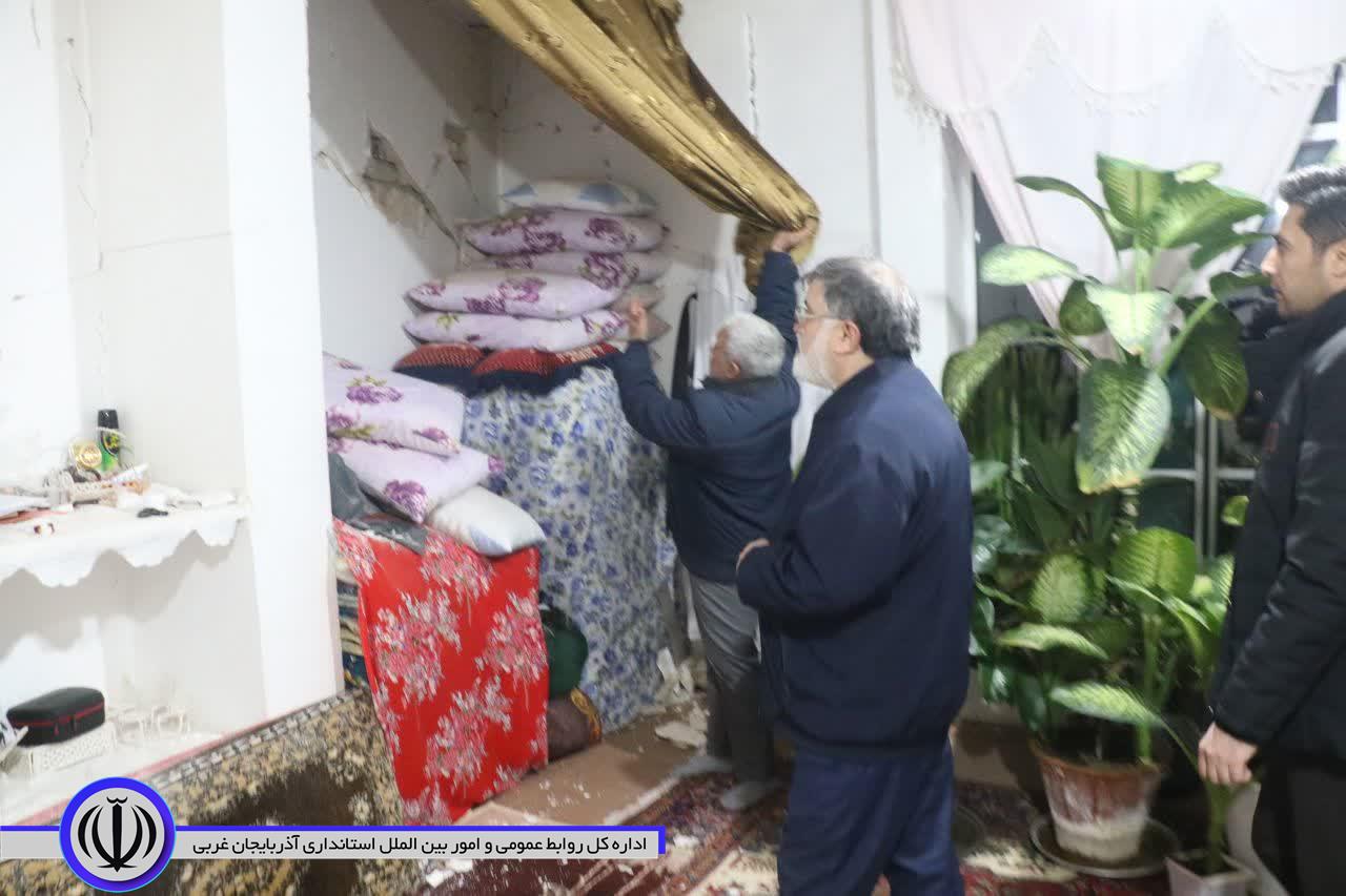 آلبوم تصویری / بازدید استاندار آذربایجانغربی و رئیس سازمان مدیریت بحران کشور از مناطق زلزله زده شهرستان خوی