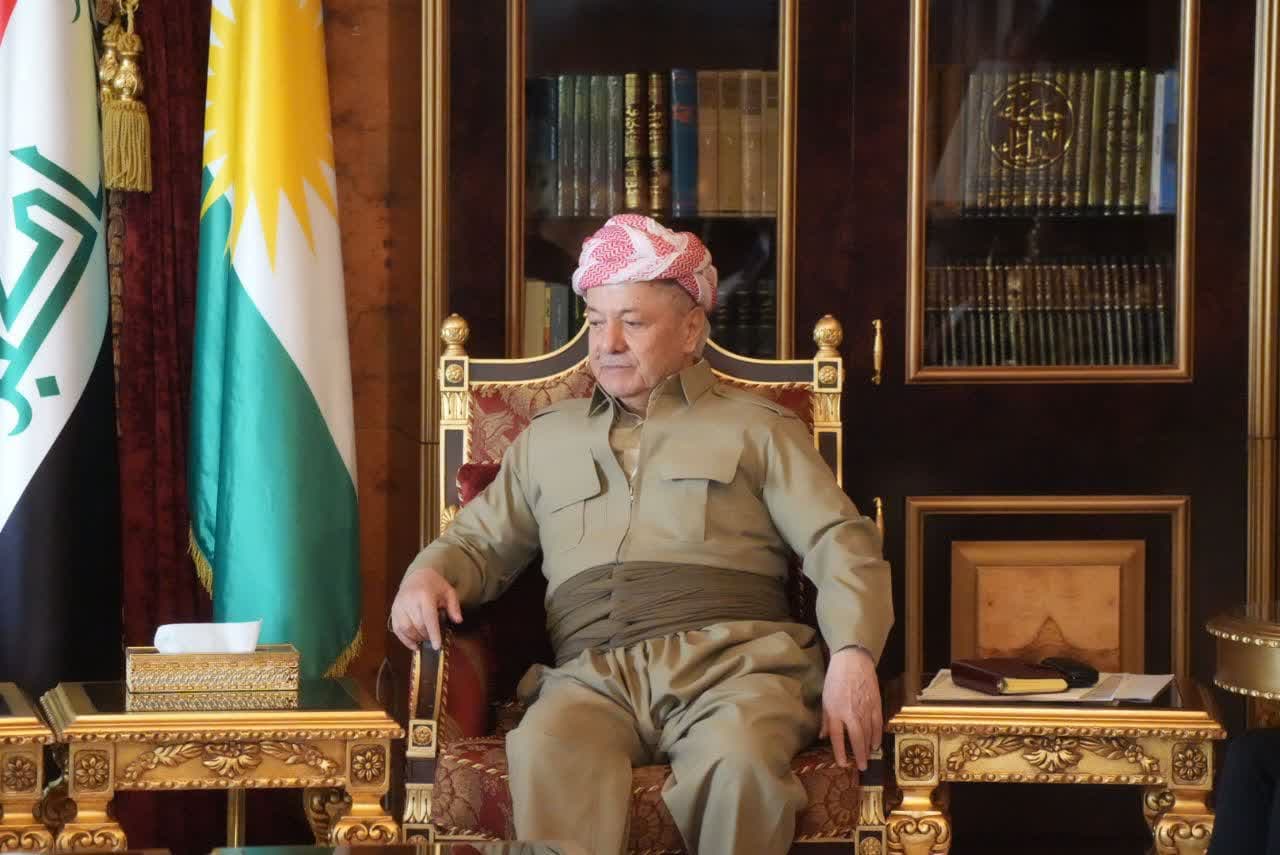 دیدار استاندار آذربایجانغربی با مسعود بارزانی در اقلیم کردستان عراق + تصاویر