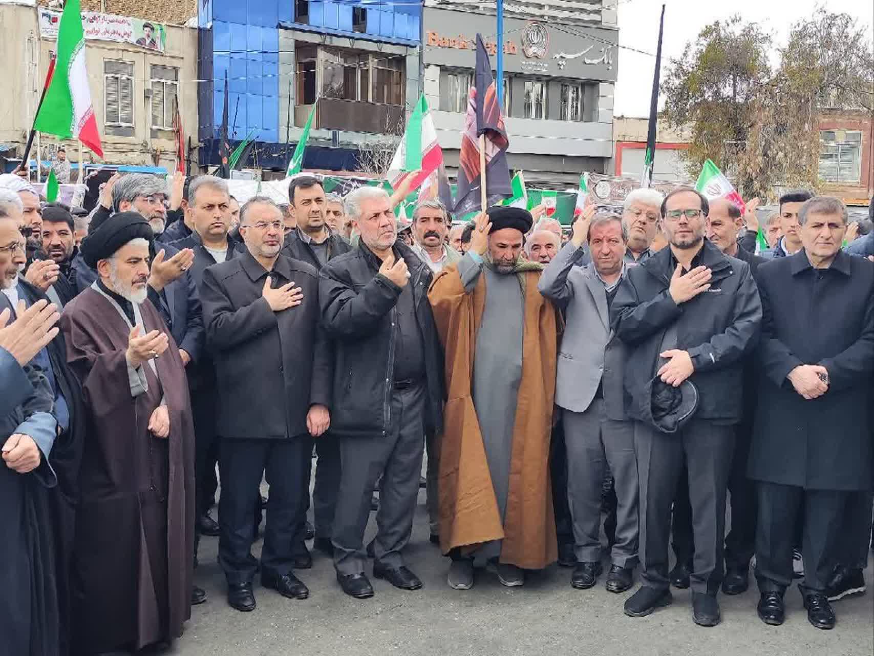 آلبوم تصویری / خروش یکپارچه مردم و مسئولان آذربایجان‌غربی در اربعین شهادت قائد امت اسلامی