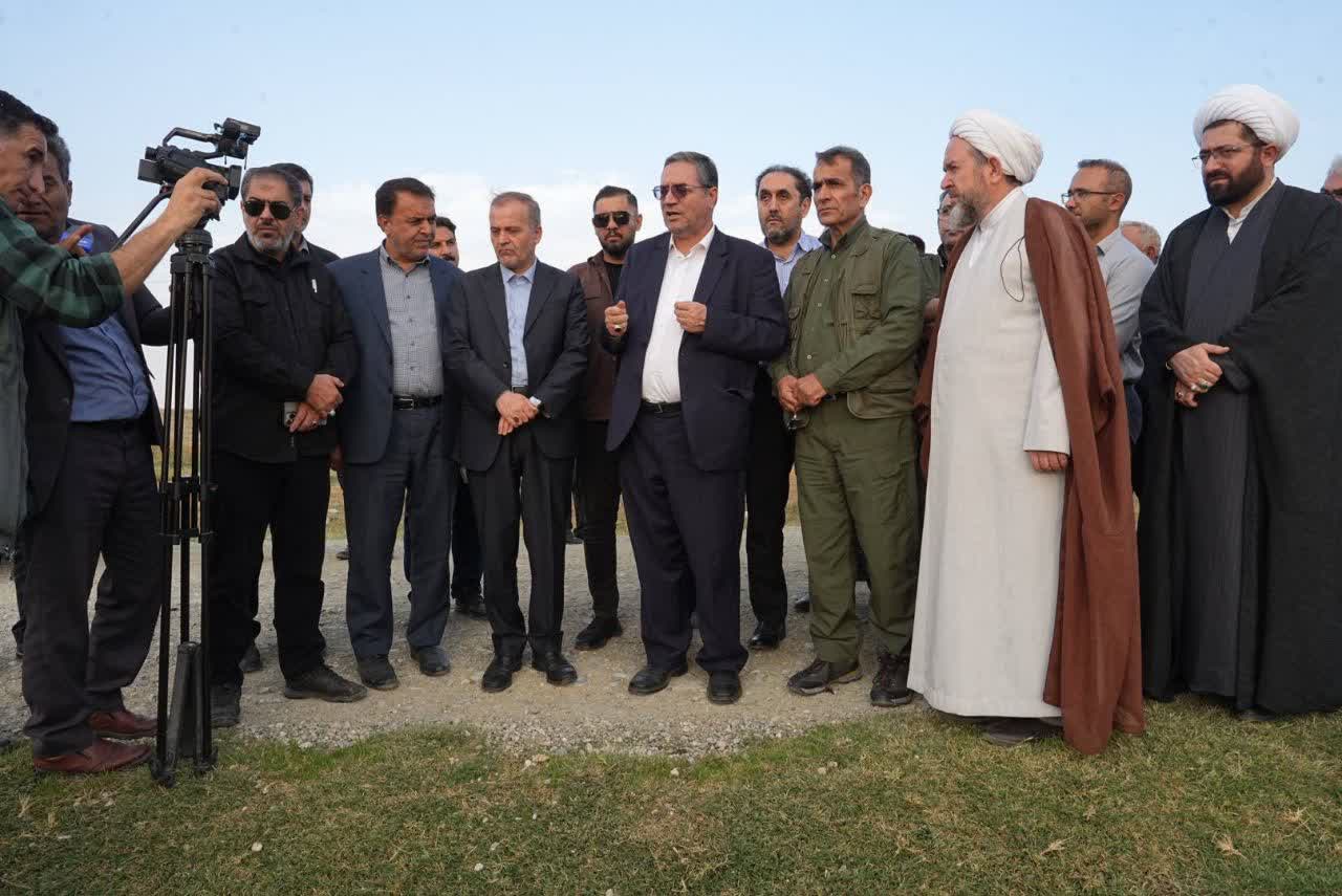 بازدید استاندار آذربایجانغربی از سد و تالاب حسنلو + تصاویر
