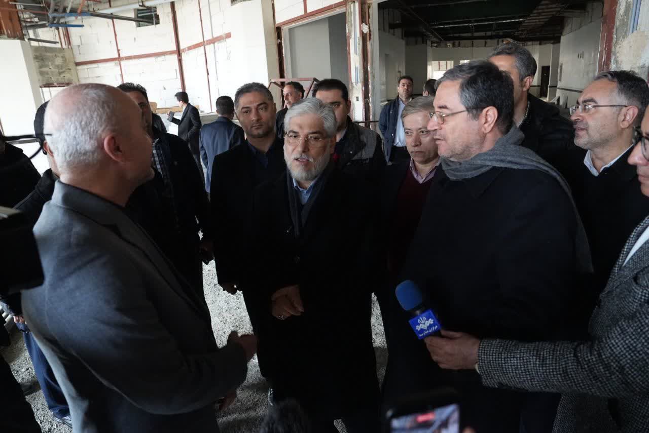 بازدید وزیر علوم و استاندار آذربایجان‌غربی از پروژه توسعه دانشگاه صنعتی ارومیه + تصاویر