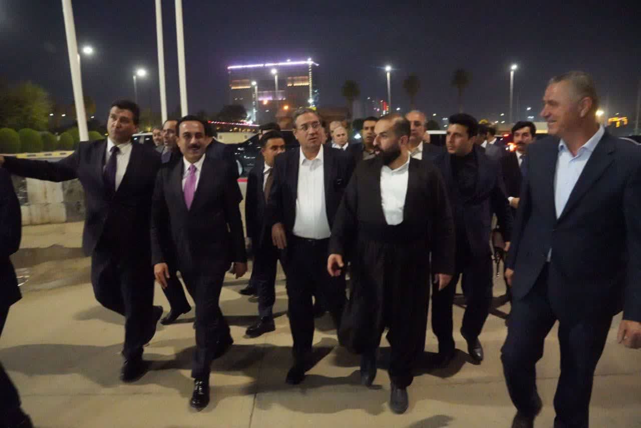 بازدید استانداران آذربایجانغربی و اربیل اقلیم کردستان عراق از سالن نمایشگاه بینالمللی اربیل + تصاویر