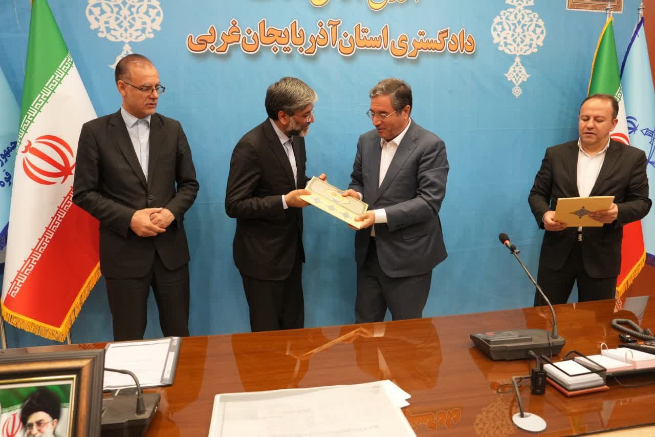 دیدار استاندار آذربایجانغربی با رئیس کل دادگستری استان + تصاویر