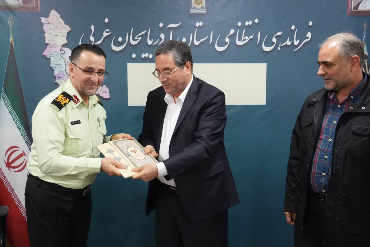 حضور استاندار آذربایجانغربی در فرماندهی انتظامی استان + تصاویر