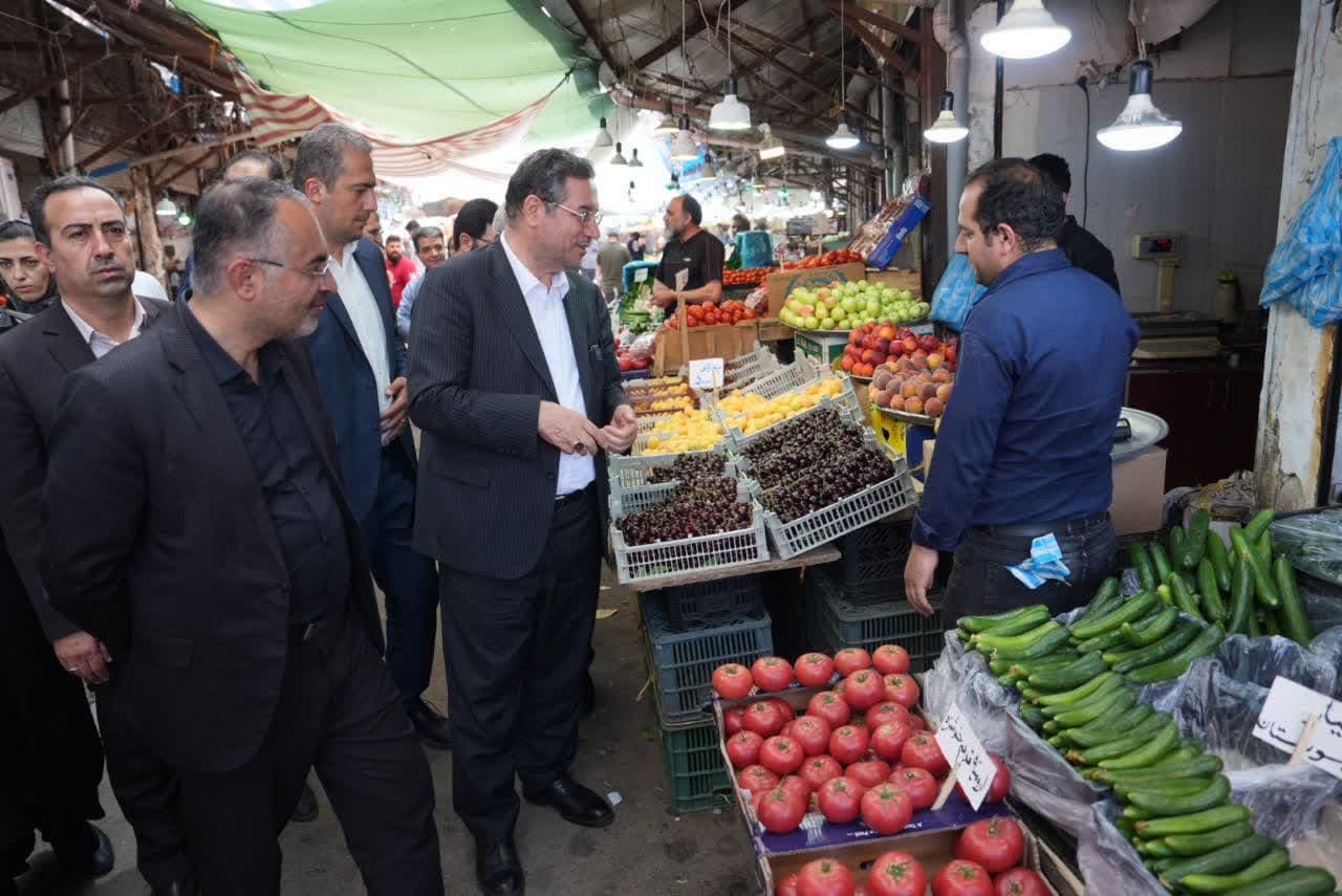 بازدید استاندار آذربایجانغربی از بازار تاریخی ارومیه + تصاویر