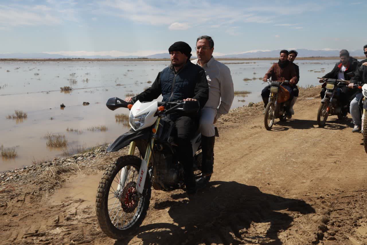 حضور میدانی و بازدید استاندار آذربایجان‌غربی از جریان انتقال آب از رودخانه‌های حوضه آبریز به دریاچه ارومیه + تصاویر