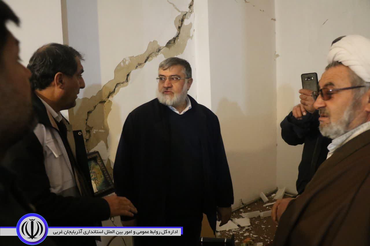 آلبوم تصویری / بازدید استاندار آذربایجانغربی و رئیس سازمان مدیریت بحران کشور از مناطق زلزله زده شهرستان خوی