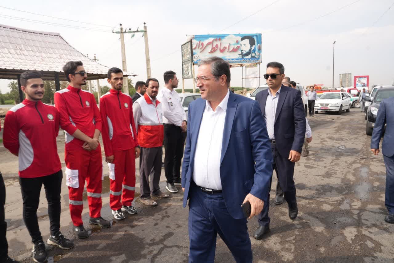 آغاز سفر استاندار آذربایجانغربی به شهرستان میاندوآب + تصاویر