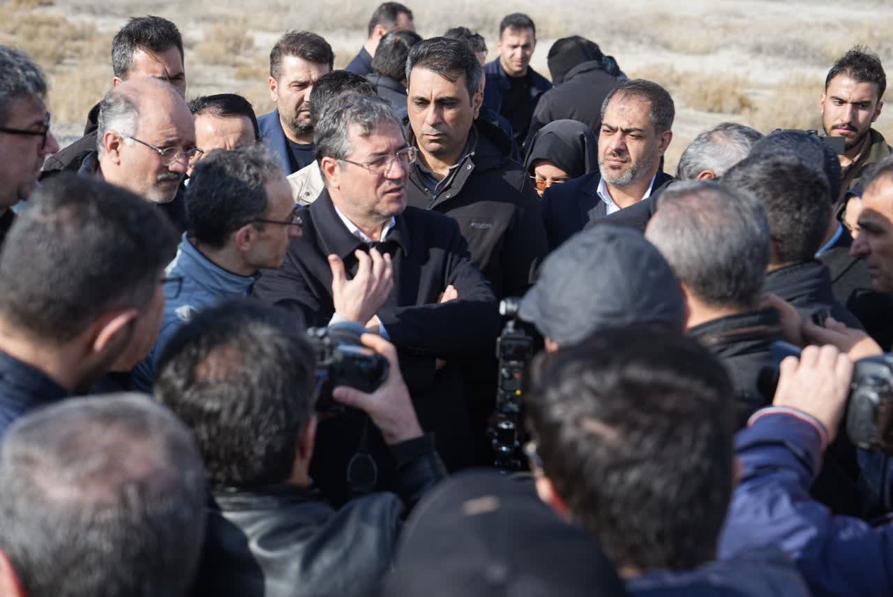 بازدید دبیر کارگروه ملی نجات دریاچه ارومیه از سایت تثبیت جبل کندی + تصاویر