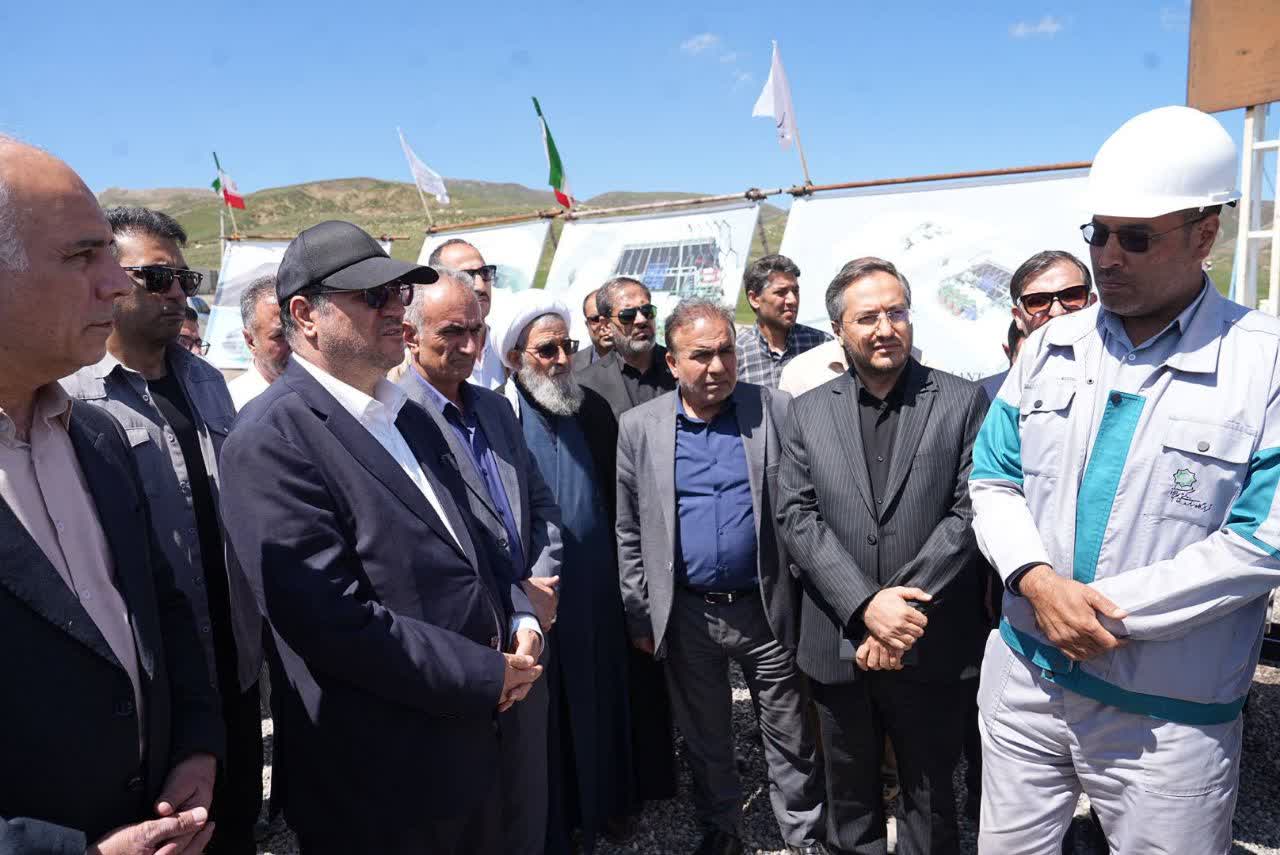 بازدید استاندار آذربایجانغربی از مجتمع معدنی شهدای آذربایجان در چالدران + تصاویر