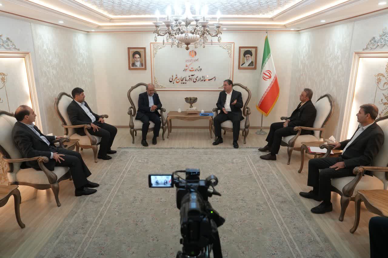 دیدار معاون امور معادن و صنایع معدنی وزیر صمت با استاندار آذربایجانغربی + تصاویر