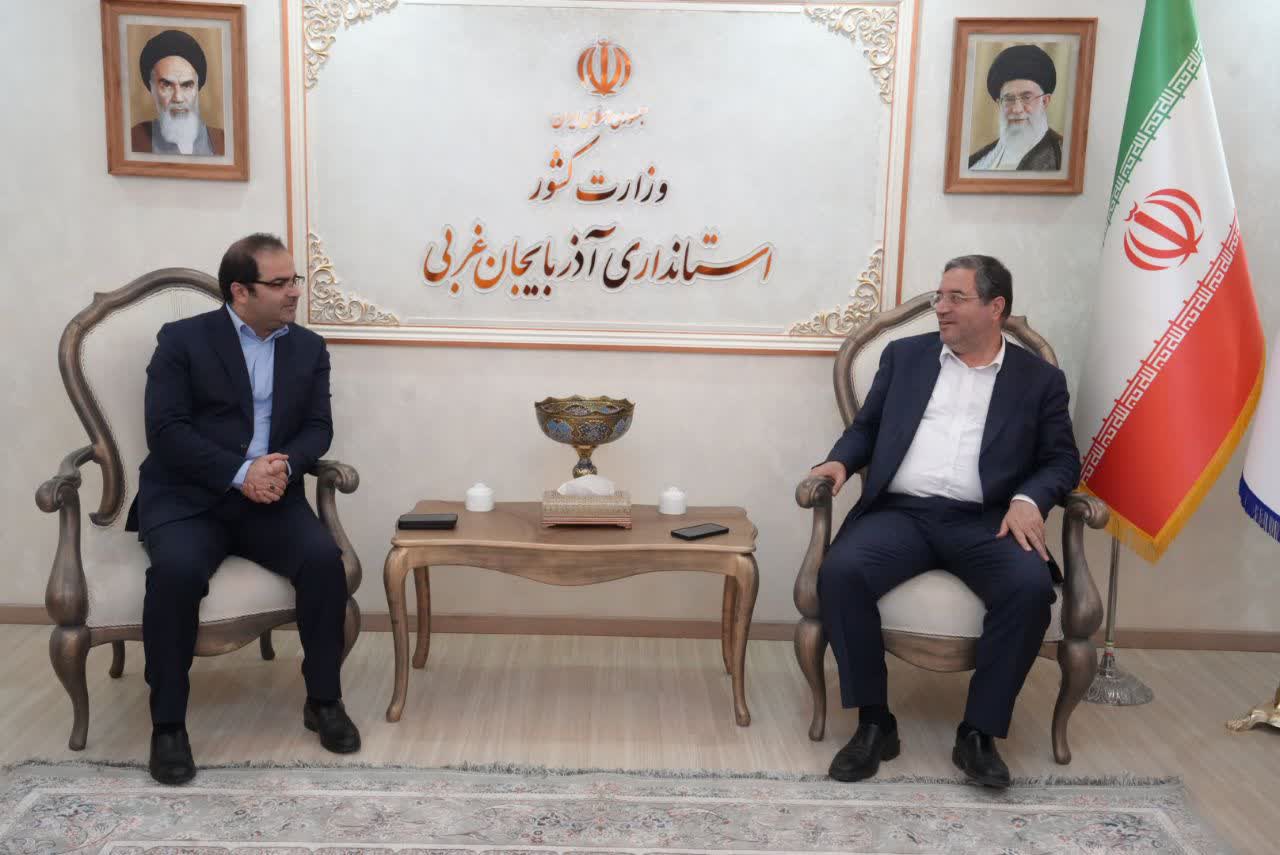 دیدار معاون برنامهریزی، نوآوری و هوشمندسازی وزیر صمت با استاندار آذربایجانغربی + تصاویر